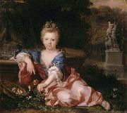 Alexis Simon Belle Portrait of Mariana Victoria of Spain fiancee of Louis XV Sweden oil painting artist